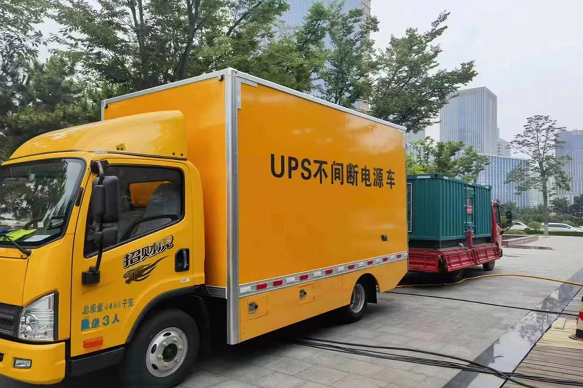 怀柔发电机租赁施工现场